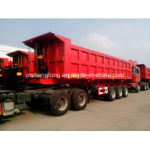 China Triaxial Rear Dump Semi Trailer 45ton Tipper Trailer